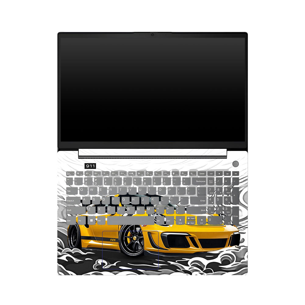 Lenovo V15 G4 Yellow Sports Coupe Laptop Skin