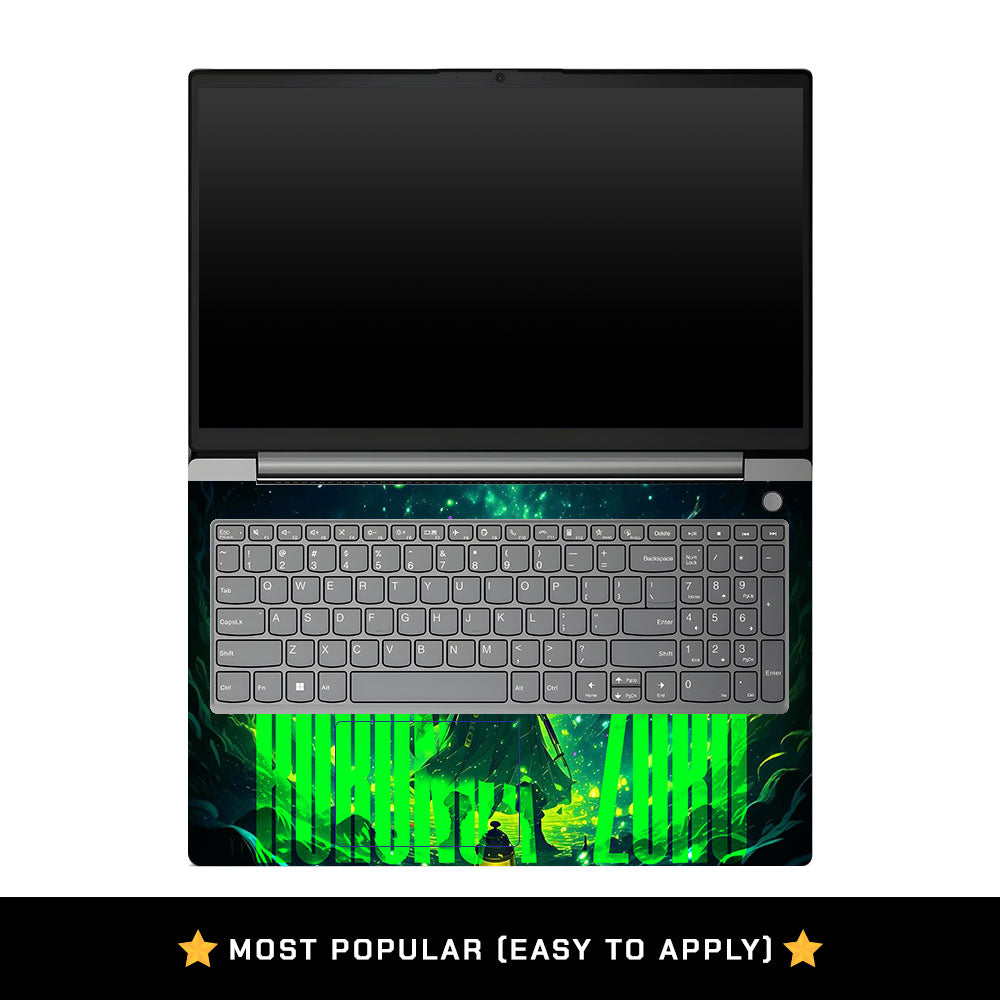 Lenovo V15 G4 Green Anime Swordsman Laptop Skin