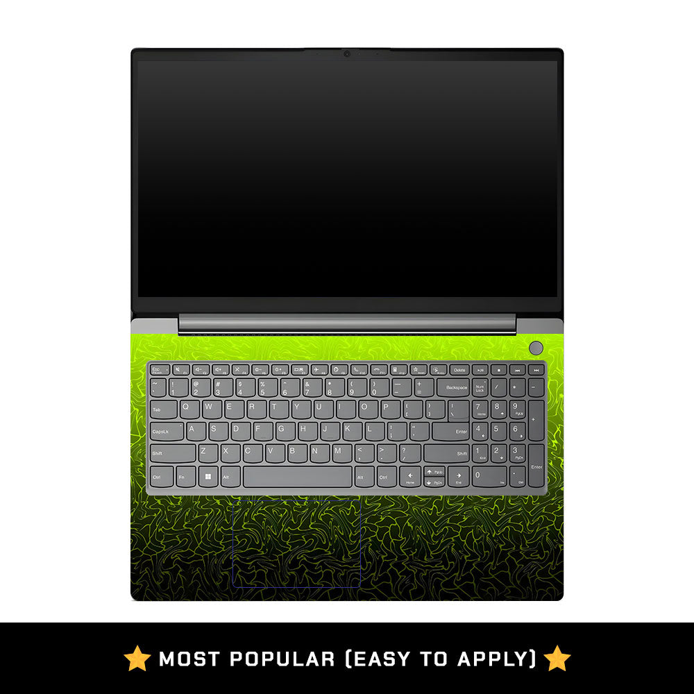Lenovo V15 G4 Lime Yellow to Black Gradient Laptop Skin
