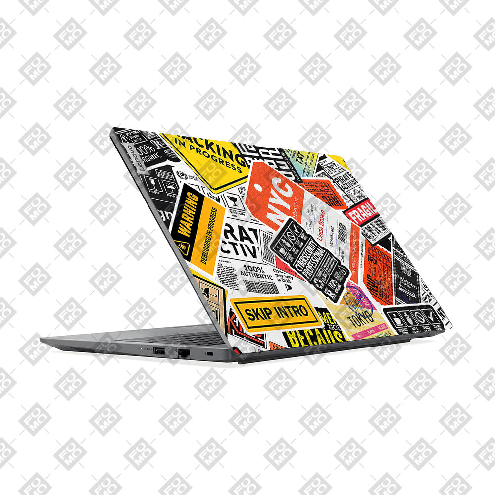 Lenovo V15 G4 Tech Aesthetic Sticker Collage Laptop Skin