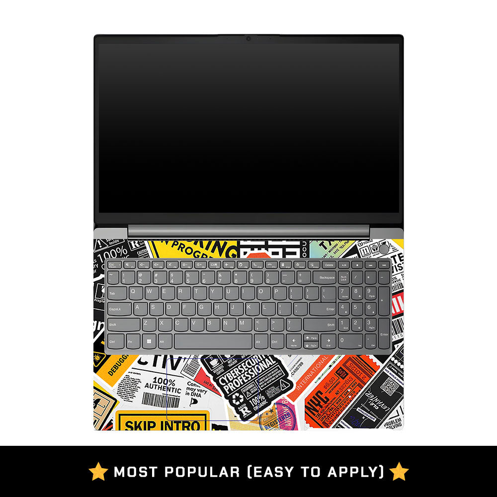 Lenovo V15 G4 Tech Aesthetic Sticker Collage Laptop Skin