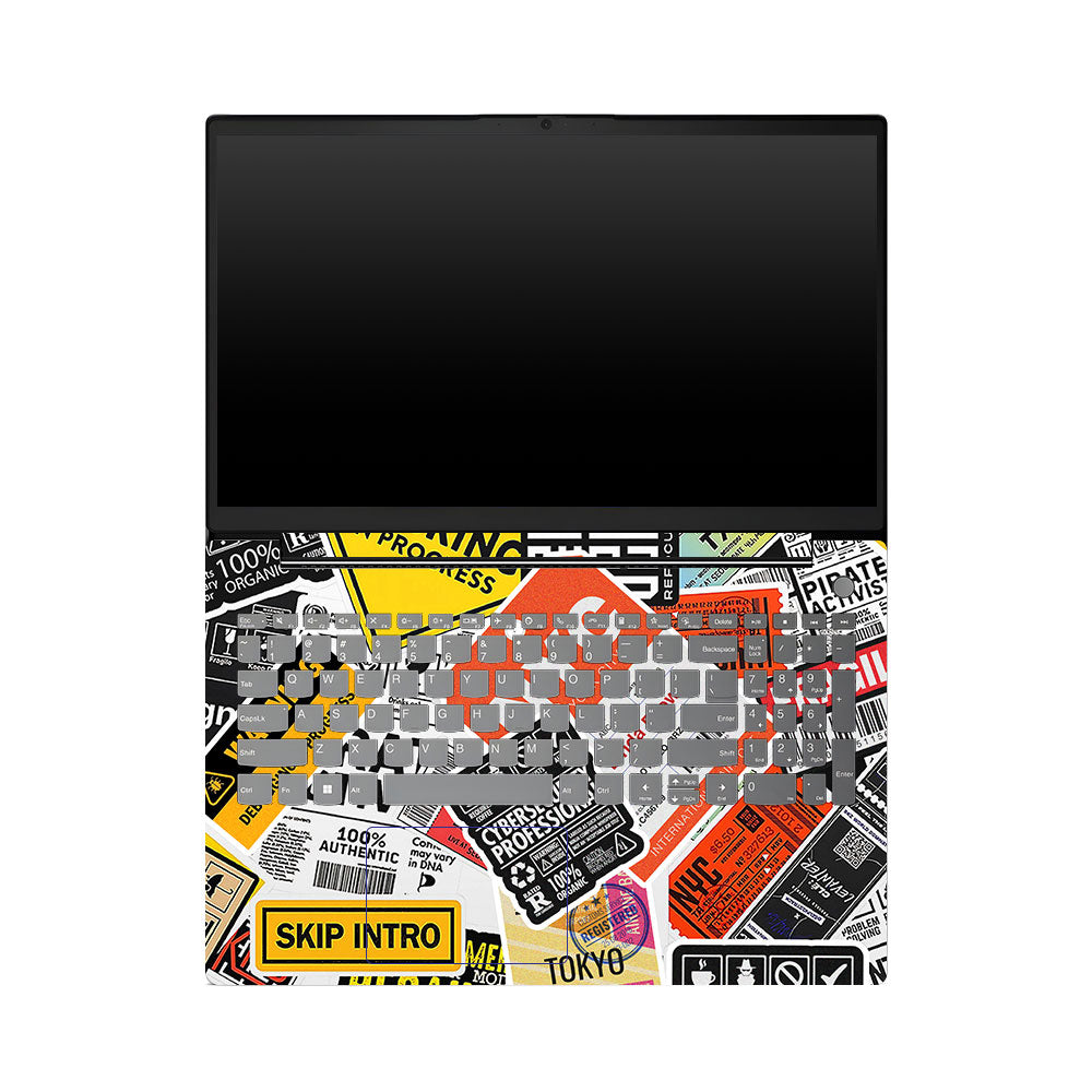 Lenovo V15 G4 Tech Aesthetic Sticker Collage Laptop Skin