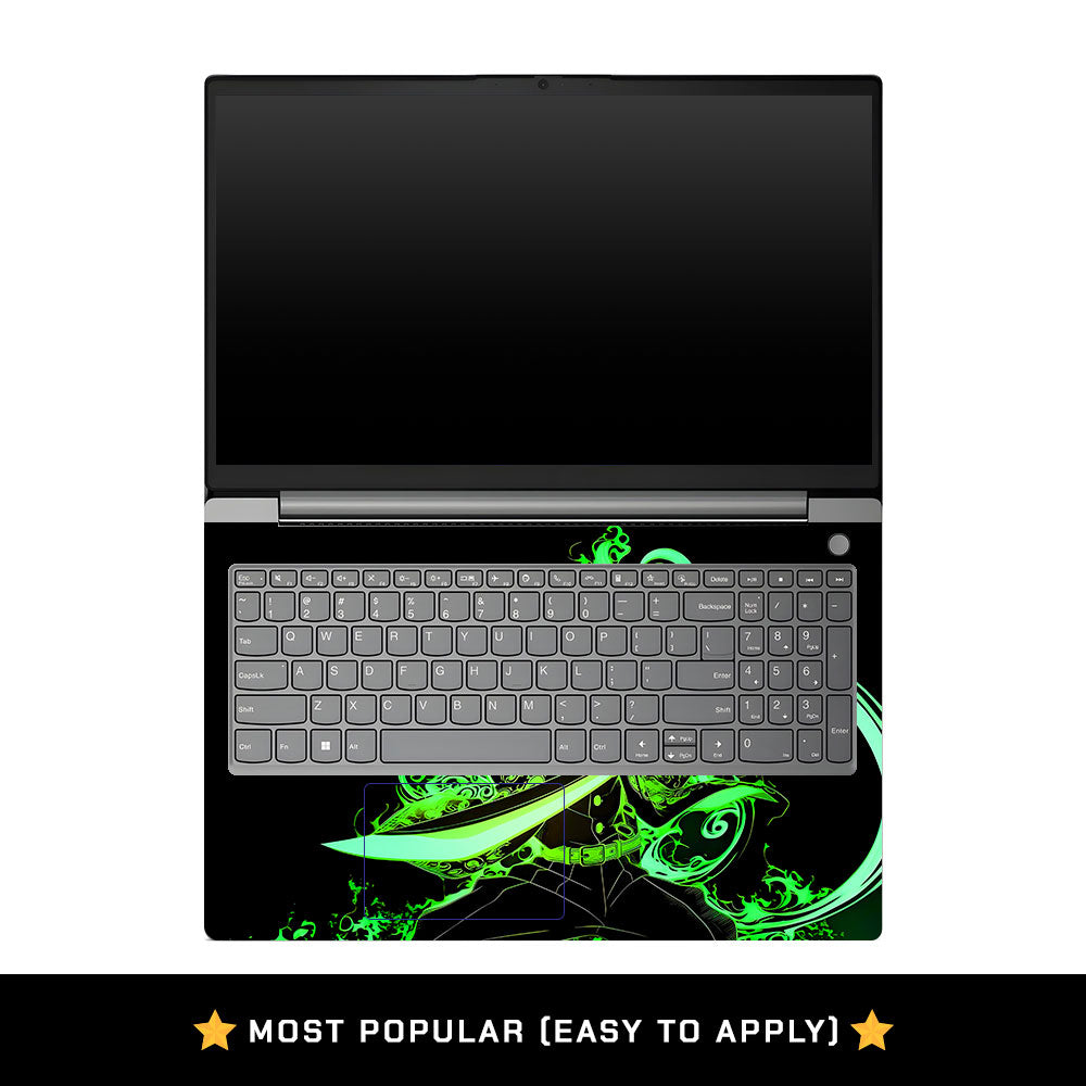 Lenovo V15 G4 Green Flame Swordsman Laptop Skin