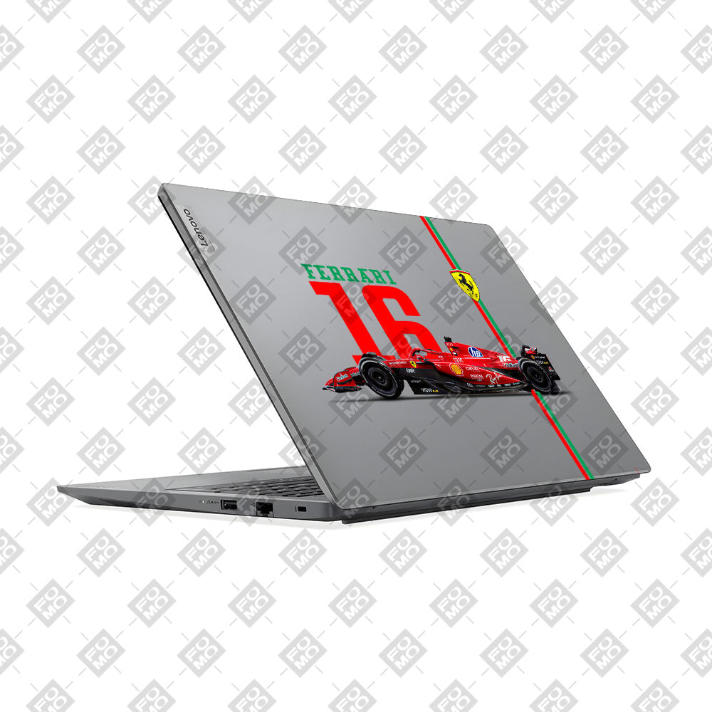 Transparent Lenovo V15 G4 Red Flame Supercar Laptop Skin