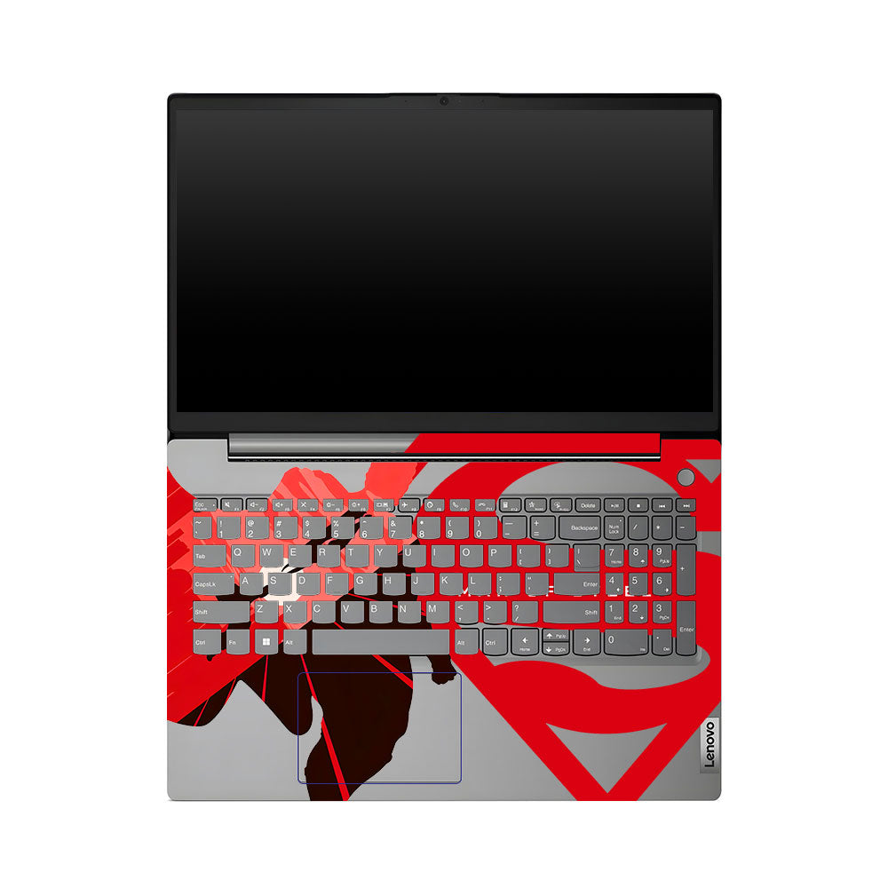 Transparent Lenovo V15 G4 Caped Comic Hero Laptop Skin