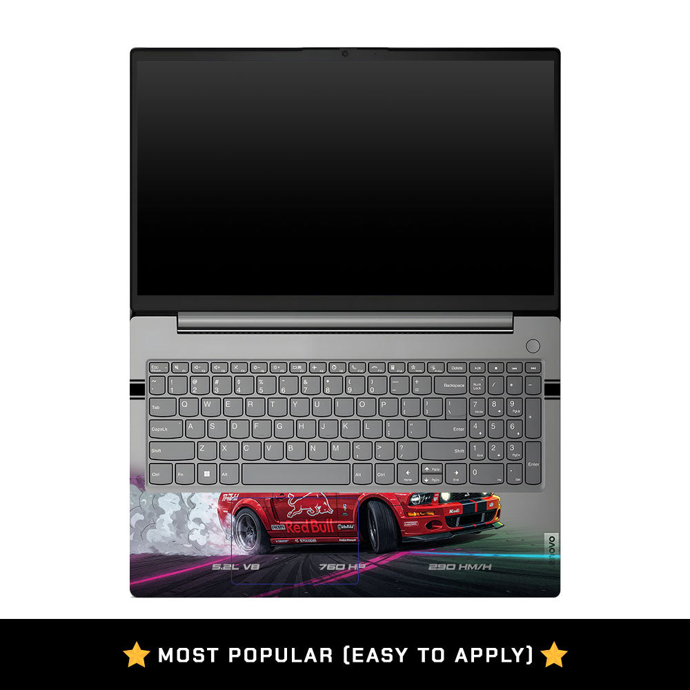 Transparent Lenovo V15 G4 Toxic Muscle Racer Laptop Skin