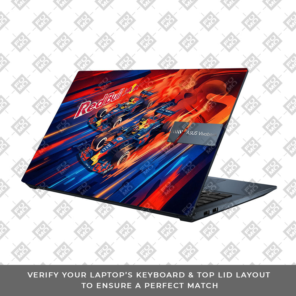 Red Bull Racing Velocity Asus Vivobook Pro 15 M6500QC & M6500QH Laptop Skin
