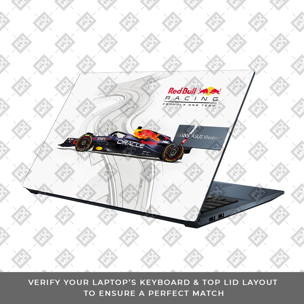 Red Bull Racing in Action Asus Vivobook Pro 15 M6500QC & M6500QH Laptop Skin