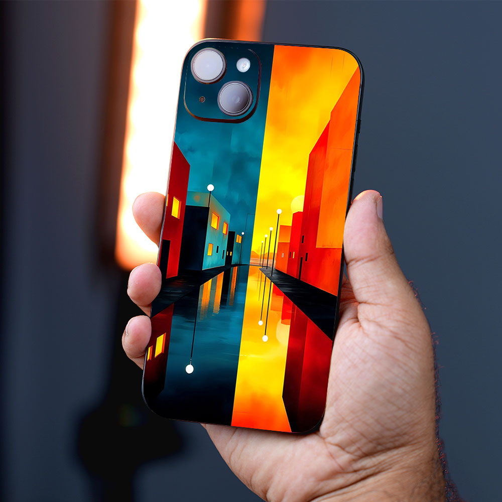 Split City Sunset and Night Mobile Skins