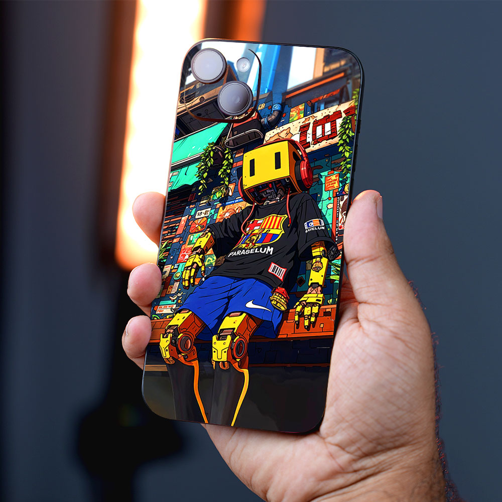 Robot in Sportswear Mobile Skins