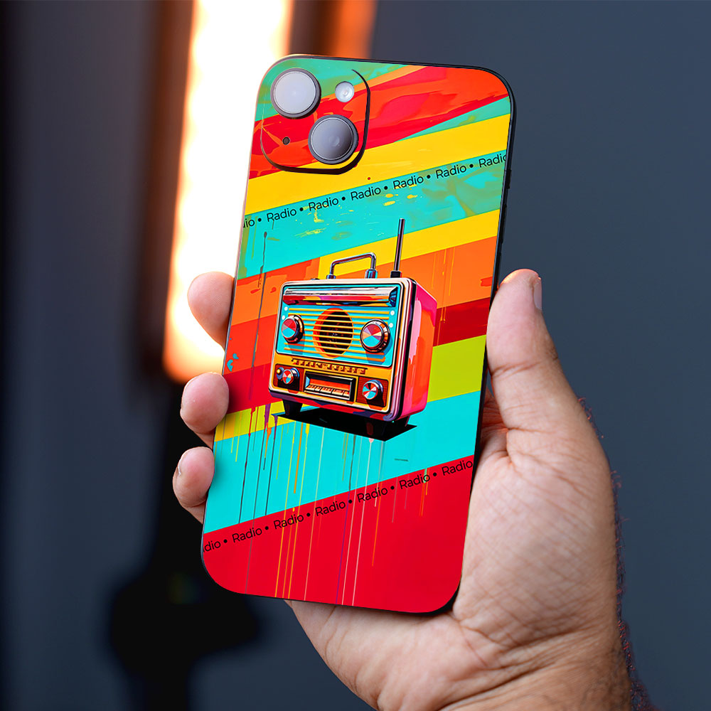 Blast the Past in orange Waves Mobile Skins