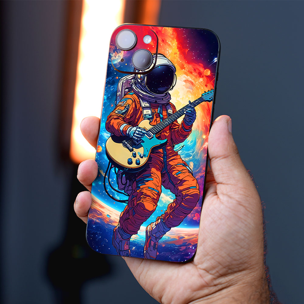Astronaut with Guitar Mobile Skins