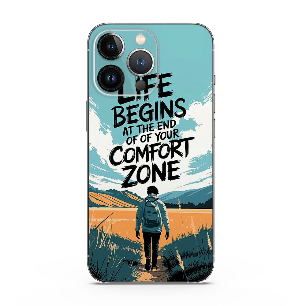 Fomo Store Mobile Skins Miscellaneous Hiker in Field Quote Art