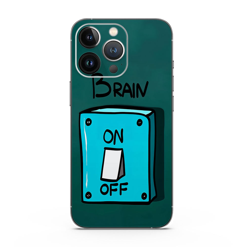 Brain Switch On/Off Mobile Skin