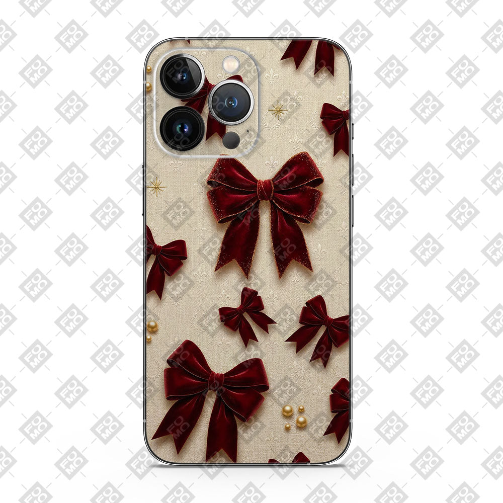 Red Bows 3D Mobile Skin