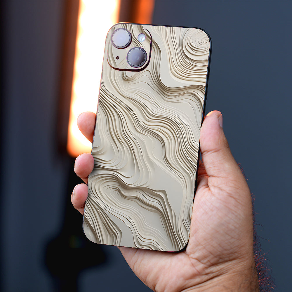 Flowing Marble Waves Mobile Skin