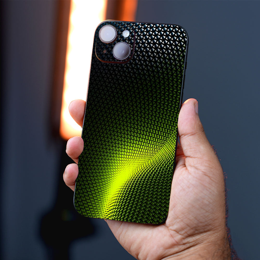 Neon Matrix Green Mobile Skins