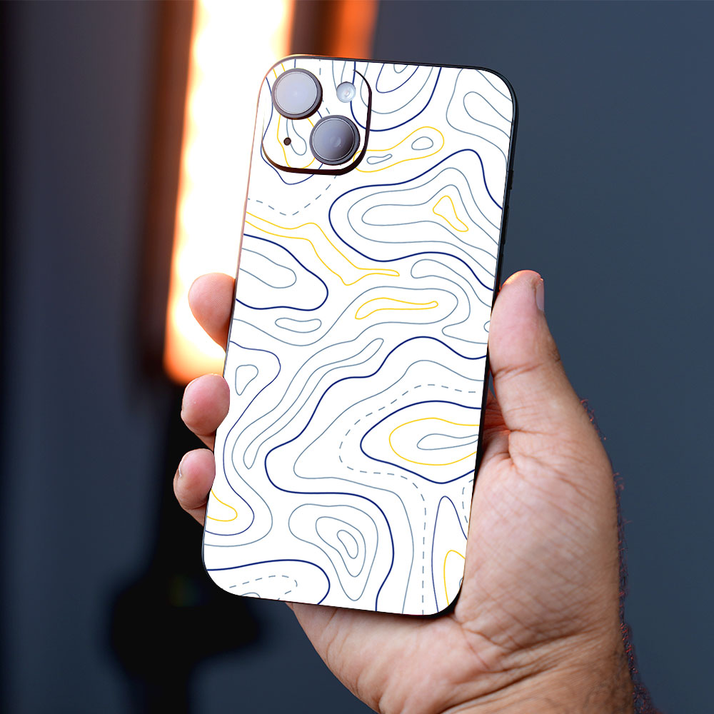 Minimalist Colorful Contours Mobile Skins