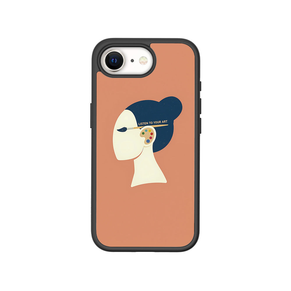 Listen To Your Art Skin with Shockguard Armour Magsafe Case for Apple iPhone 16E