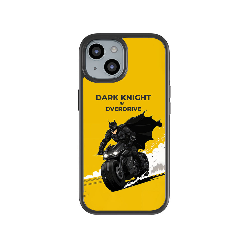 Dark Knight Overdrive Skin with Shockguard Armour Magsafe Case for Apple iPhone 15 Plus