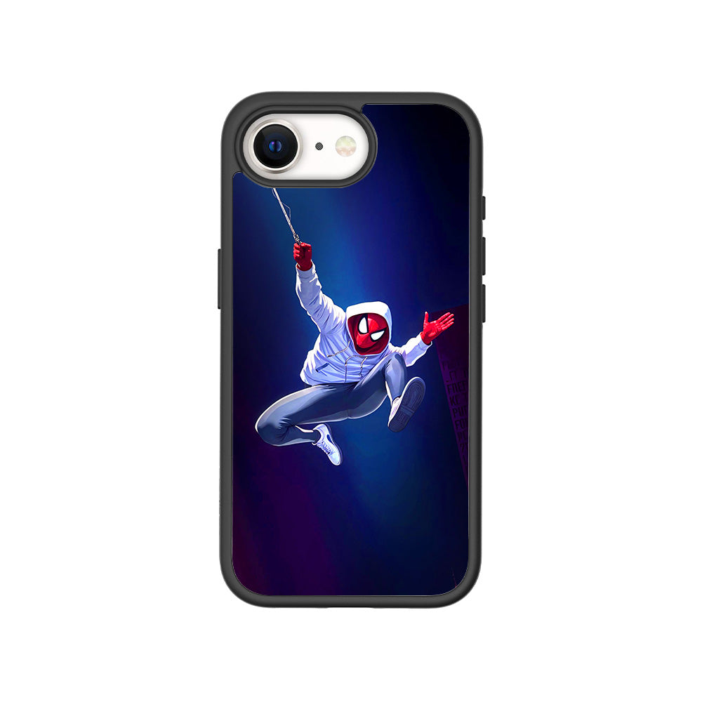 Web Hero Skyline Skin with Shockguard Armour Magsafe Case for Apple iPhone 16E