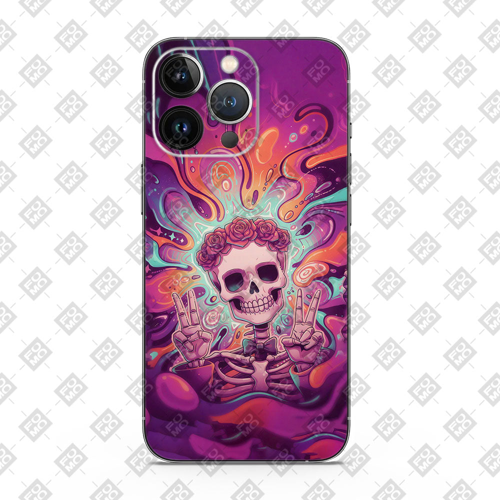 Fomo Store Mobile Skins Miscellaneous Psychadelic Skull
