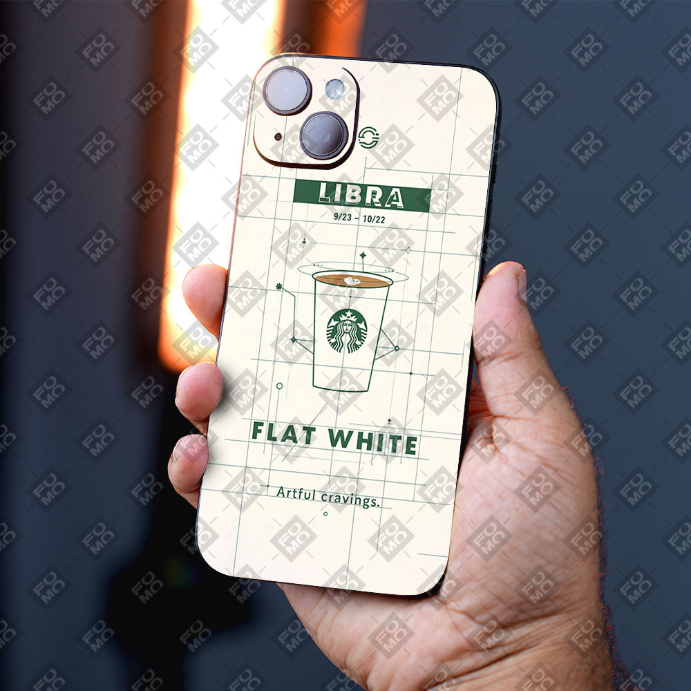 Libra Flat White Mobile Skins