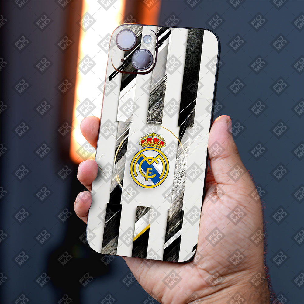 Real Madrid Minimal White Crest Mobile Skin