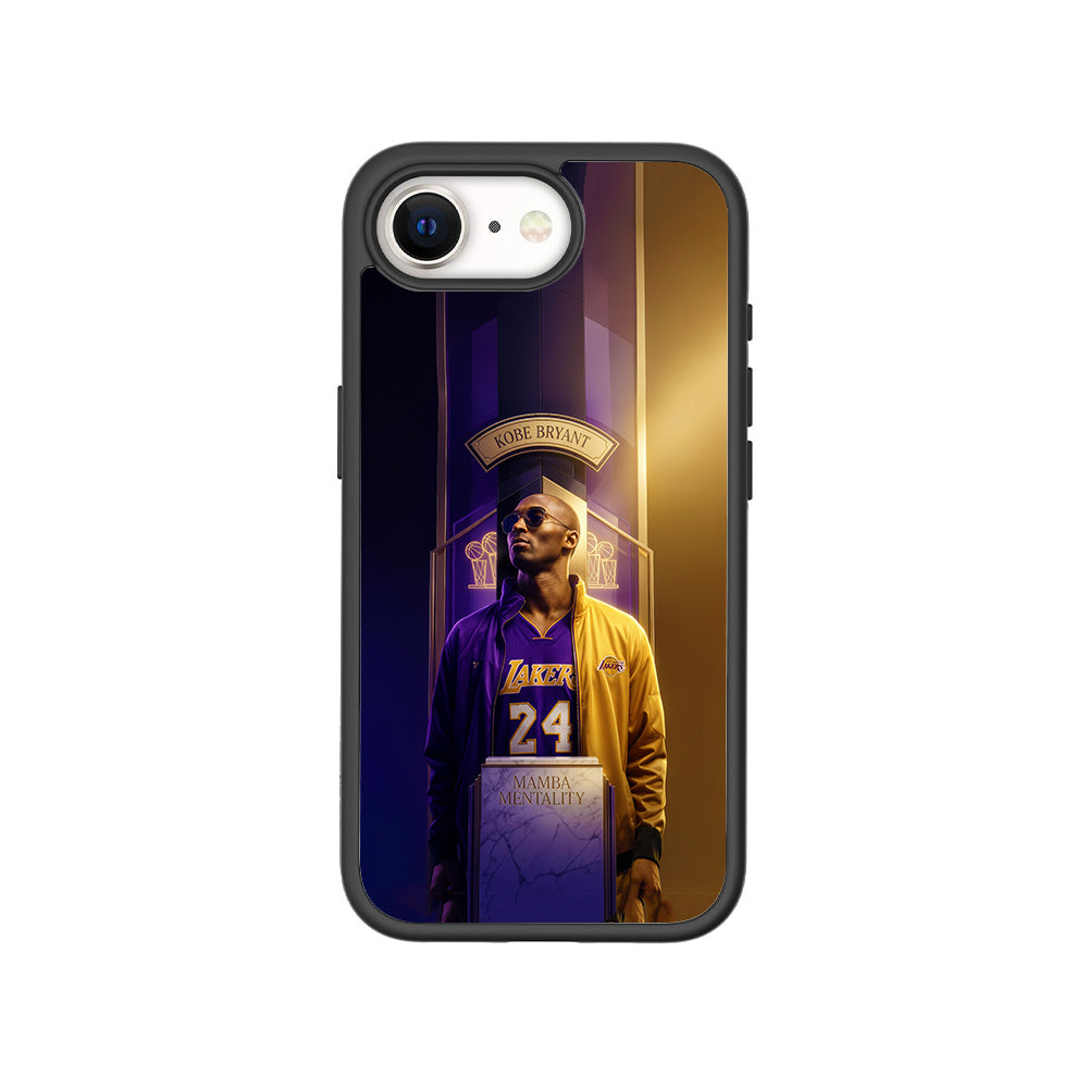 Kobe Bryant Mamba Mentality Sports 3D Skin with Shockguard Armour Magsafe Case for Apple iPhone 16E