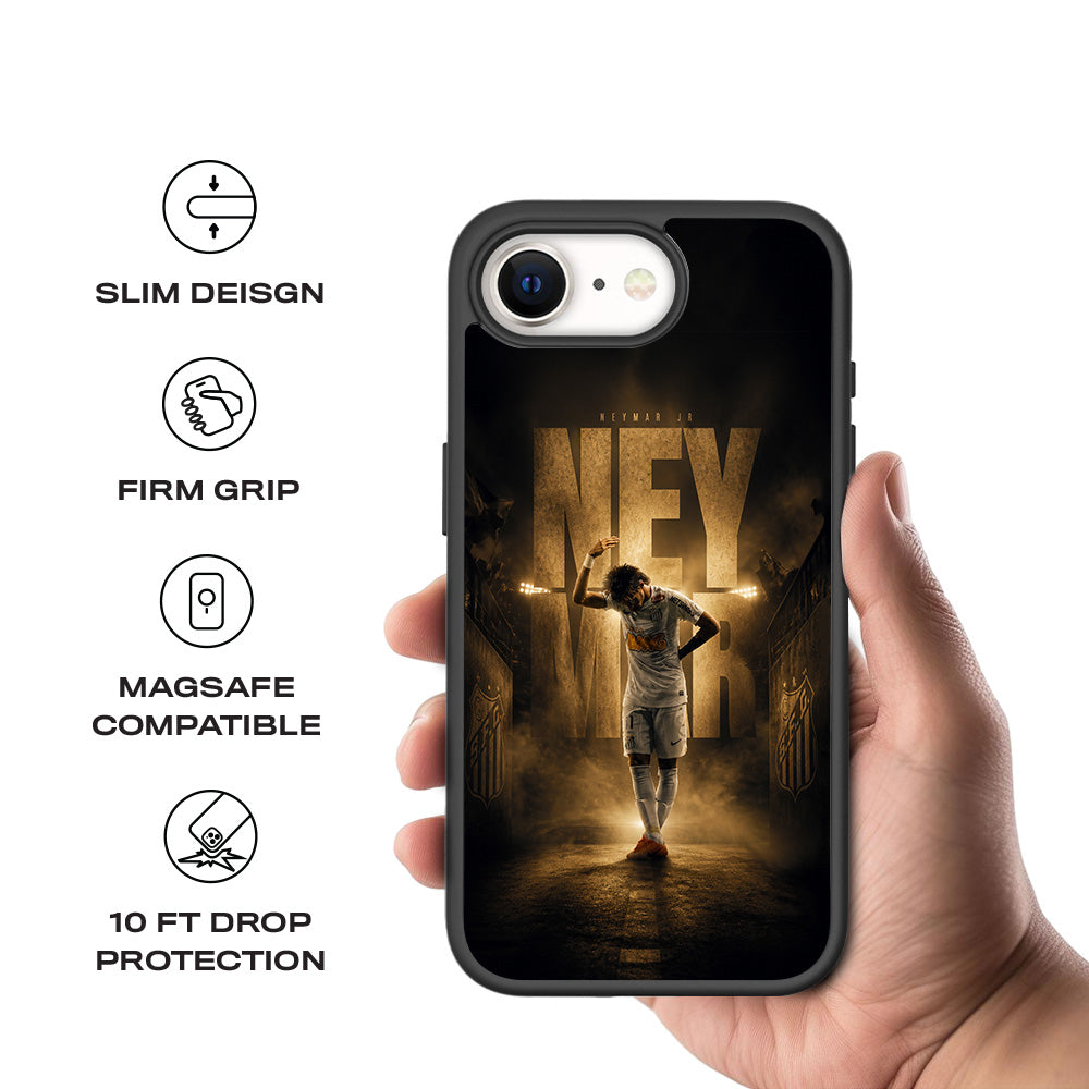 Ney Magic Football Sports 3D Skin with Shockguard Armour Magsafe Case for Apple iPhone 16E