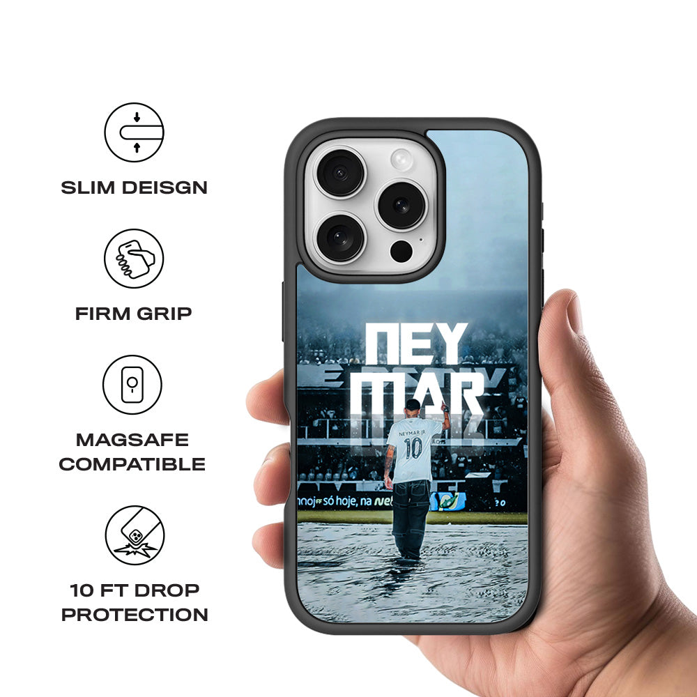 Neymar Powerful Presence Skin with Shockguard Armour Magsafe Case for Apple iPhone 16 Pro Max