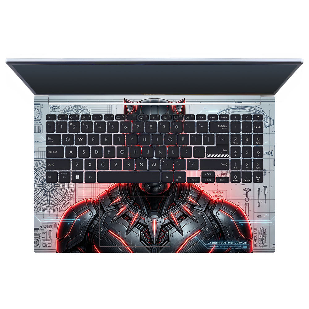 Futuristic Black Panther Asus Vivobook 15 X1502VA 3D Laptop Skin