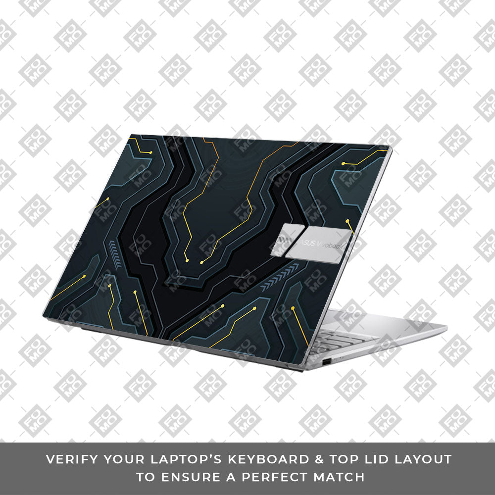 Futuristic Techno Asus VivoBook 15 X1504VA Laptop Skin