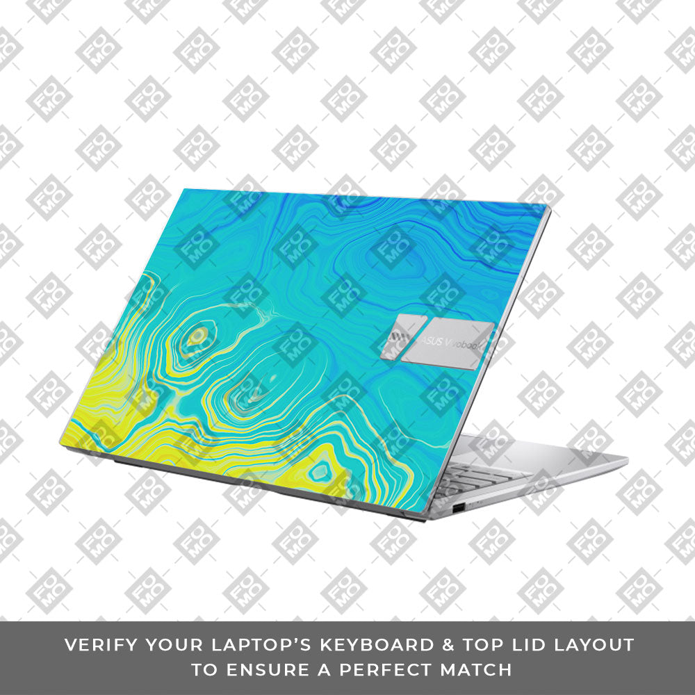 Ocean Gradient Waves Asus VivoBook 15 X1504VA Laptop Skin