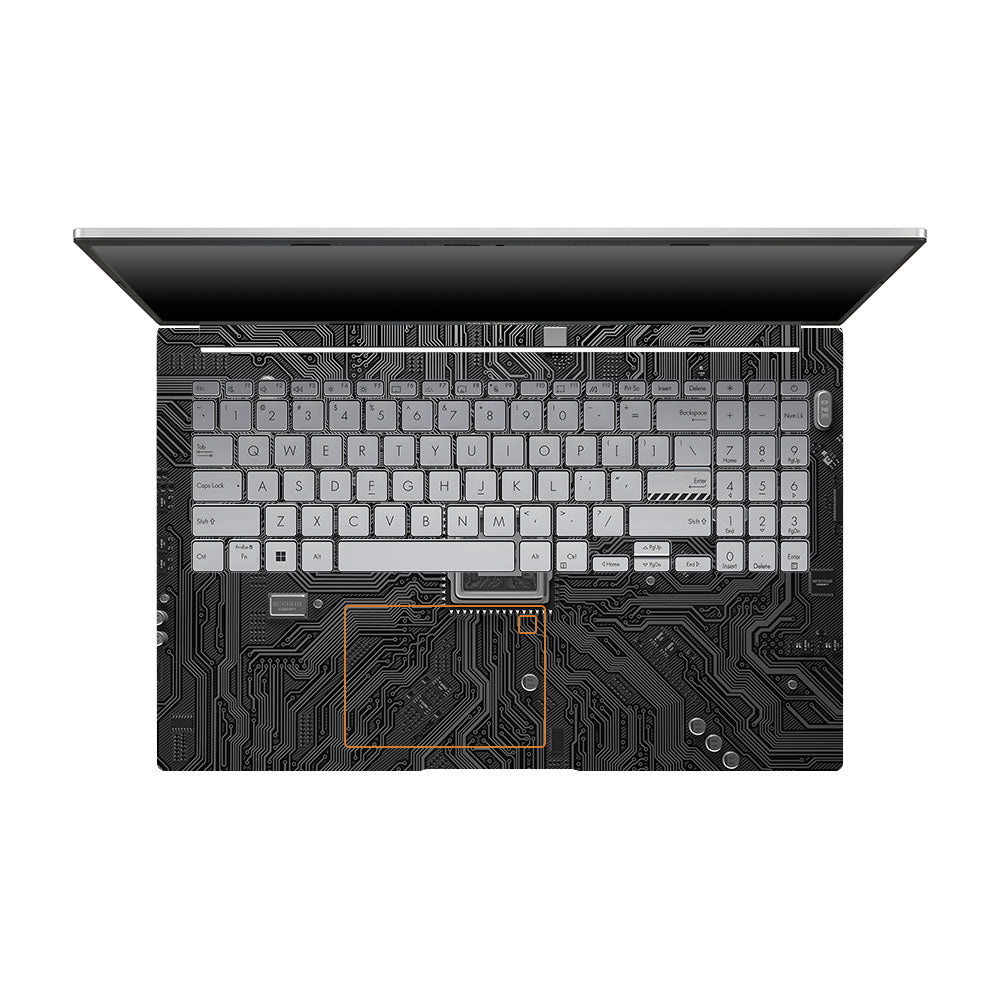 FOMO Circuit Dark Mode Asus VivoBook 15 X1504VA Laptop Skin