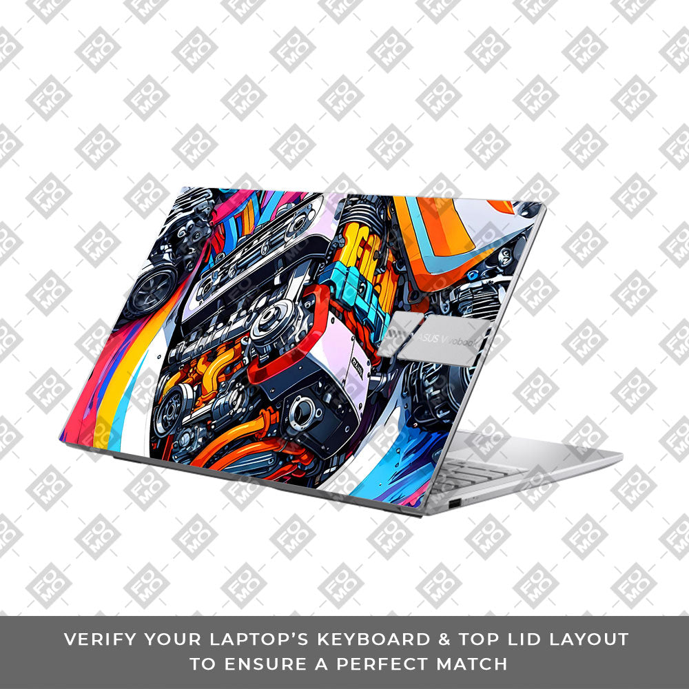 Power in Motion Asus VivoBook 15 X1504VA Laptop Skin