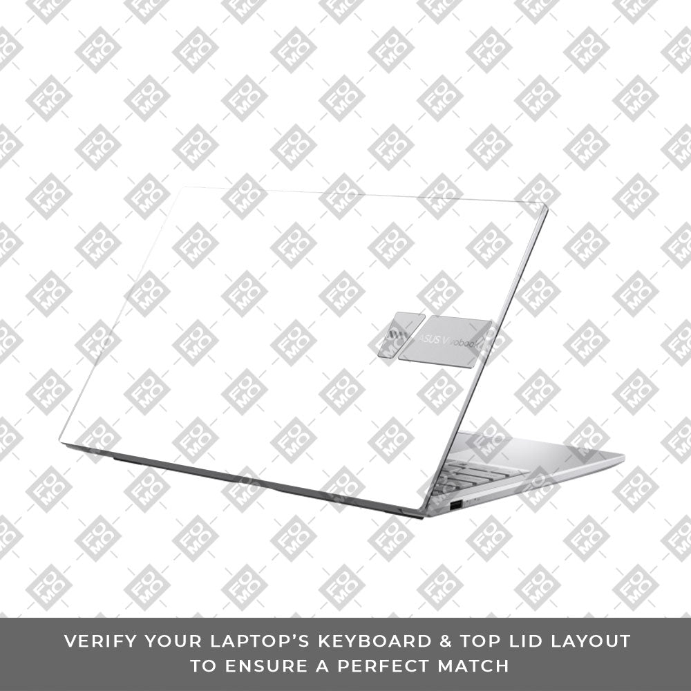 Textured White Asus VivoBook 15 X1504VA Laptop Skin