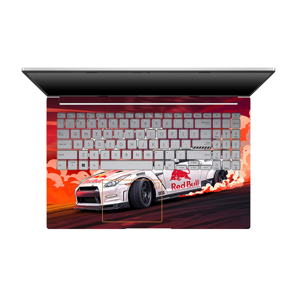 Nissan GTR Red Bull Drift Fury Asus VivoBook 15 X1504VA 3D Laptop Skin