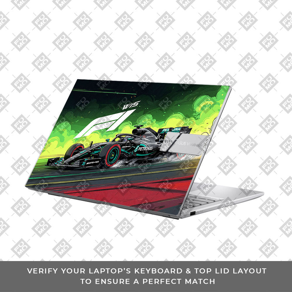 W15 F1 Red Bull x AMG Velocity Asus VivoBook 15 X1504VA Laptop Skin