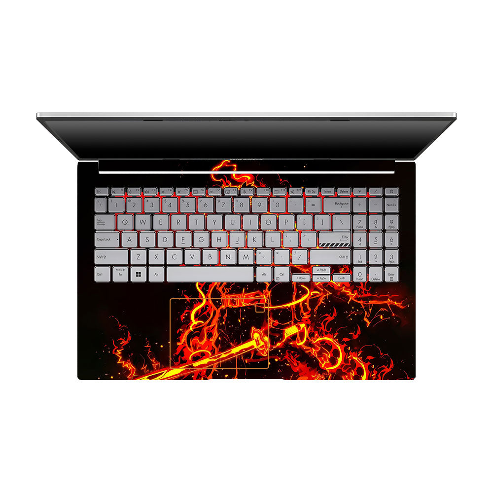Rengoku Blazing Inferno Asus VivoBook 15 X1504VA Laptop Skin