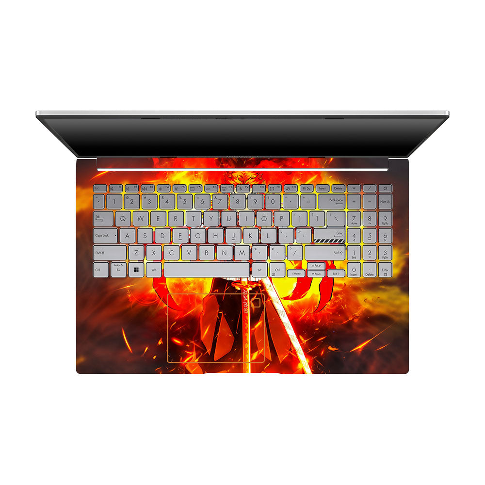Flame Hashira Rengoku Asus VivoBook 15 X1504VA Laptop Skin