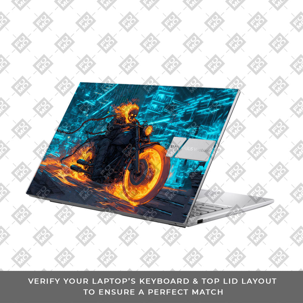 Hellfire Rider Asus VivoBook 15 X1504VA Laptop Skin