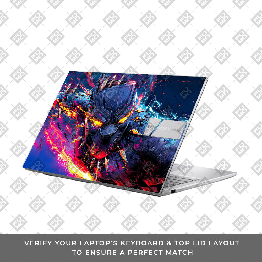 Vibranium Fury Wakandan Charge Asus VivoBook 15 X1504VA Laptop Skin
