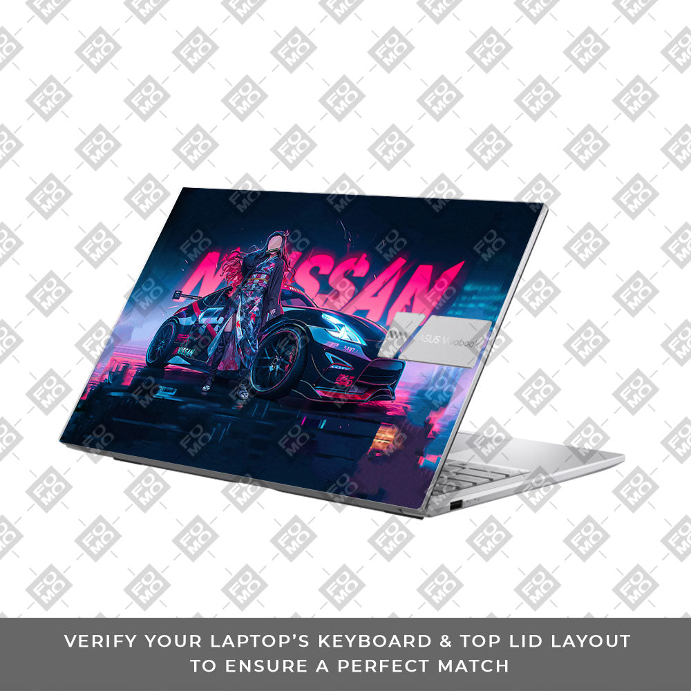 Neon Bloom Nezuko Racer Asus VivoBook 15 X1504VA Laptop Skin