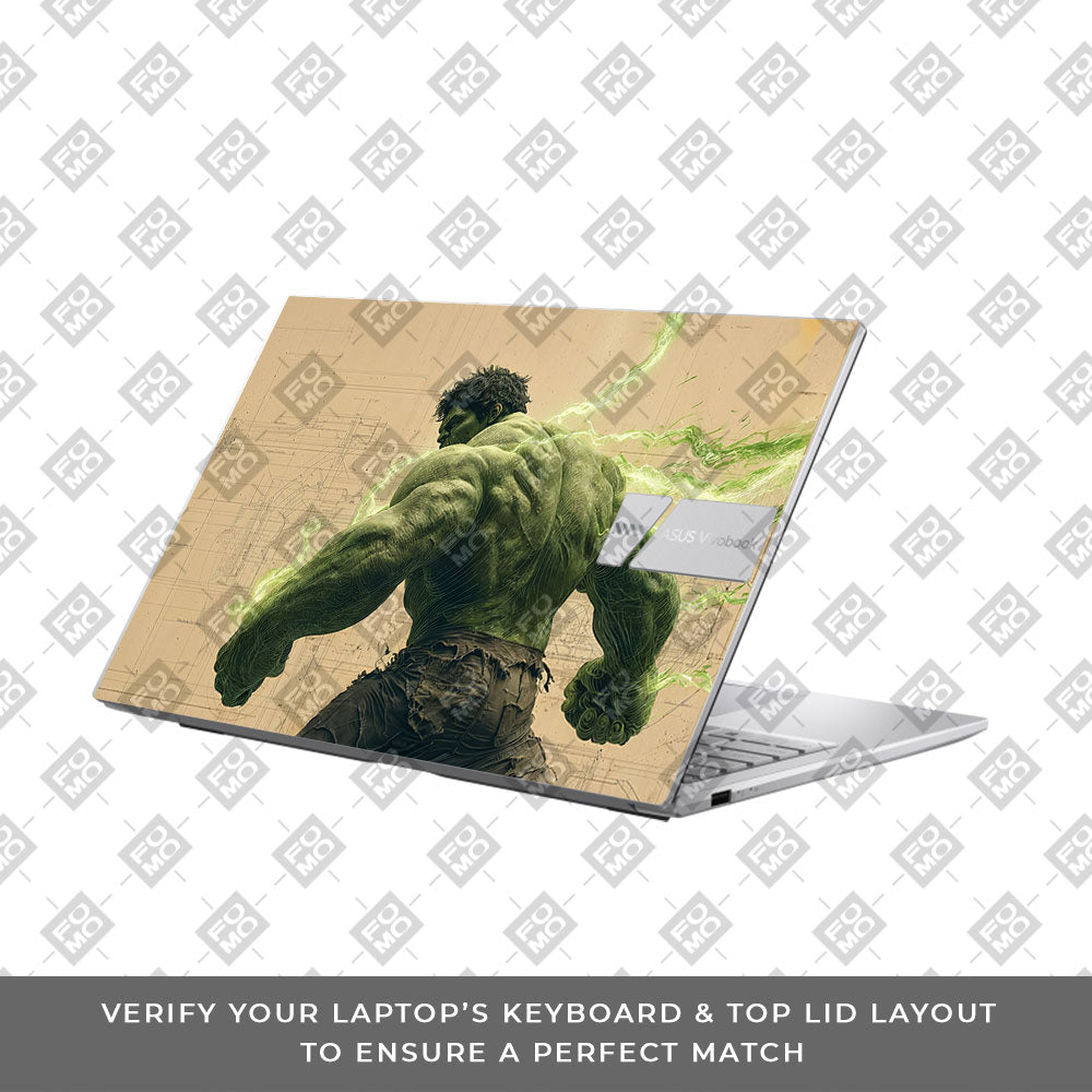 Hulk Unleashed Asus VivoBook 15 X1504VA Laptop Skin
