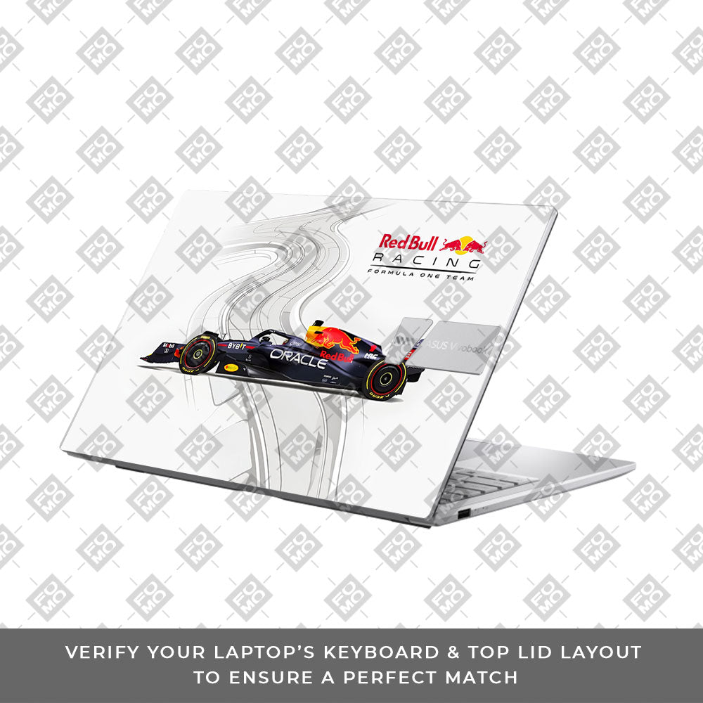 Red Bull Racing in Action Asus VivoBook 15 X1504VA Laptop Skin
