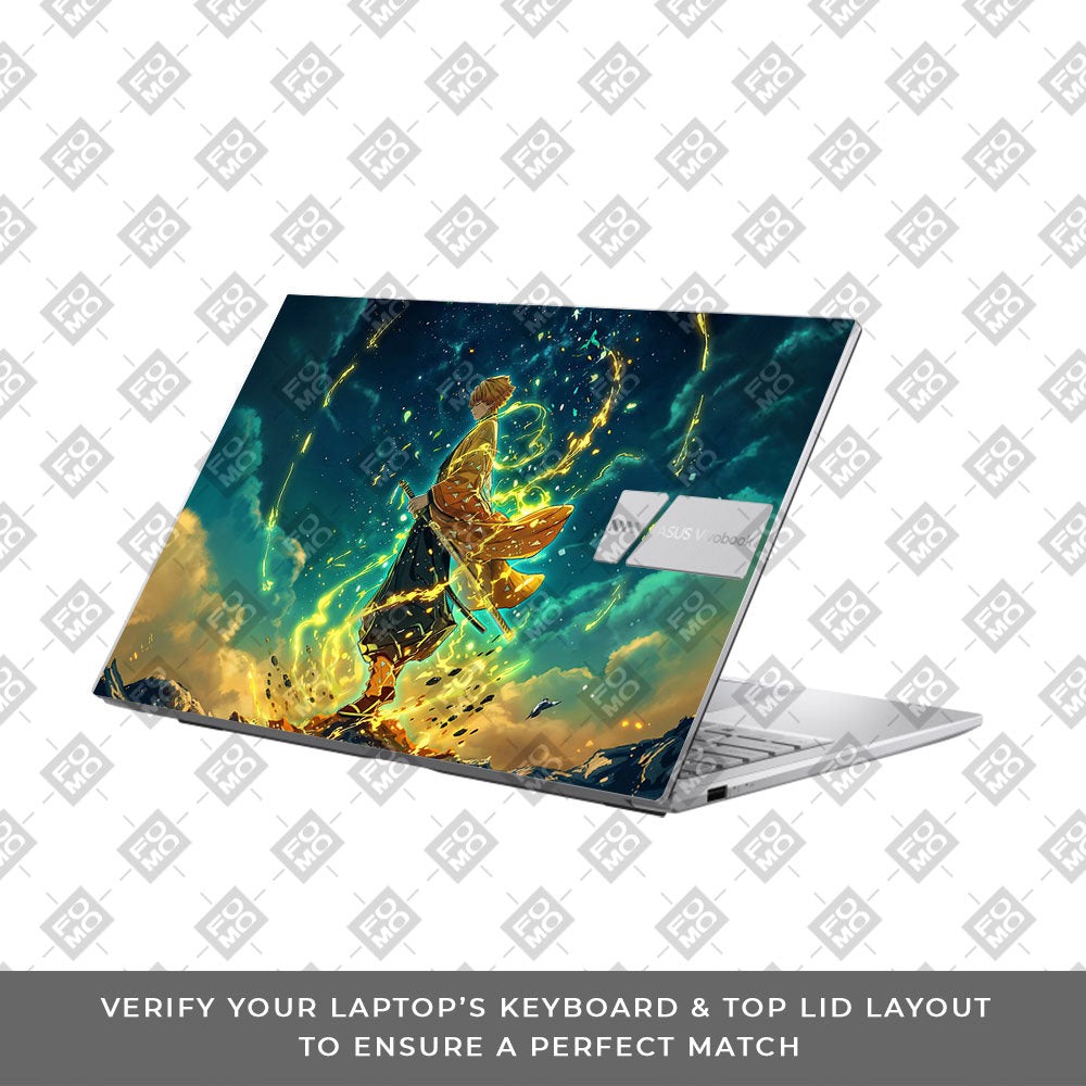Zenitsu Thunder God Asus VivoBook 15 X1504VA Laptop Skin