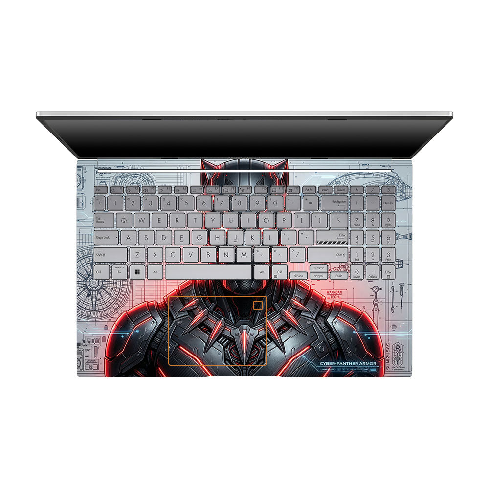 Futuristic Black Panther Asus VivoBook 15 X1504VA 3D Laptop Skin