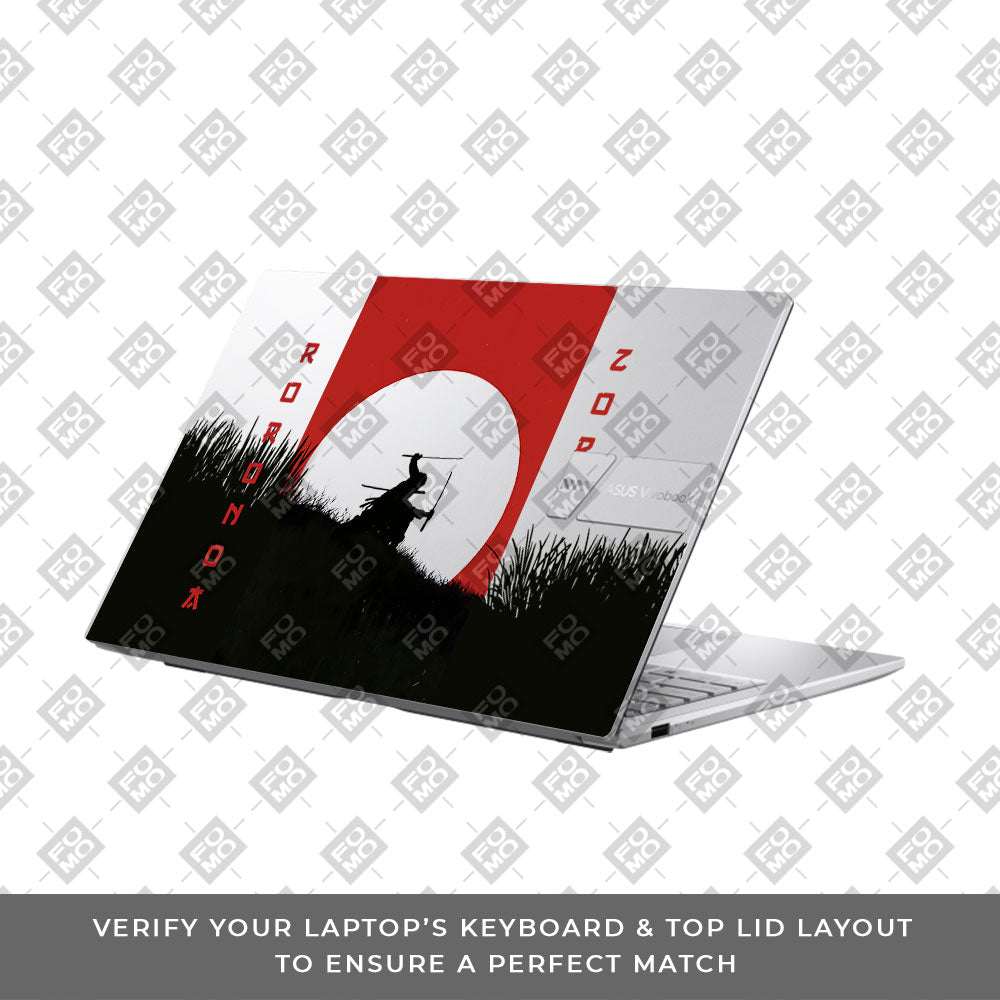 Transparent Swordsman’s Resolve Asus VivoBook 15 X1504VA Laptop Skin