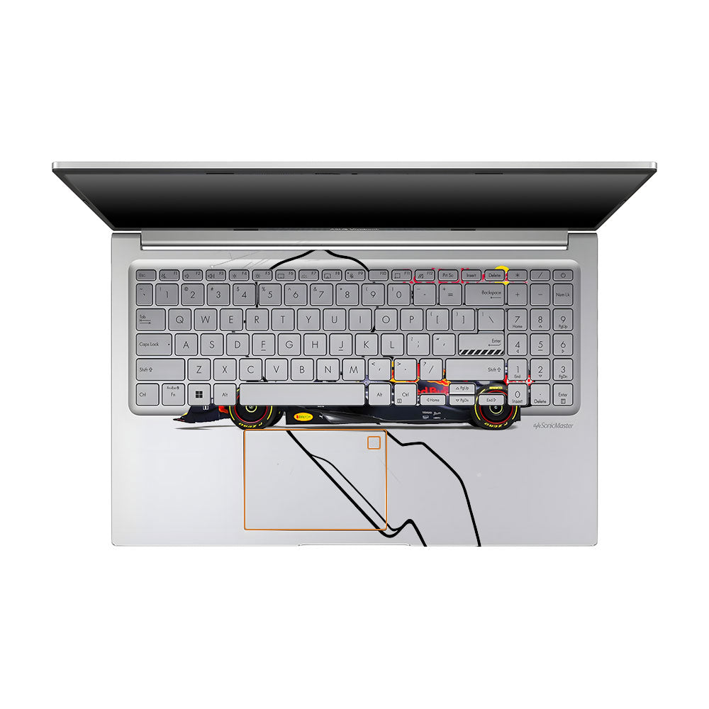 Transparent Track King Asus VivoBook 15 X1504VA Laptop Skin